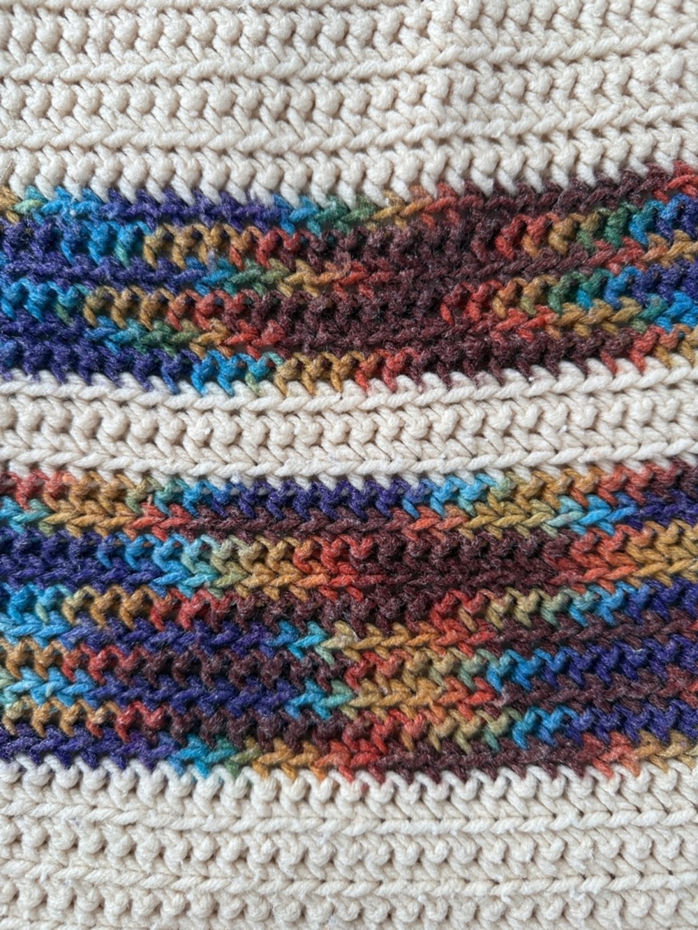 Rainbow Knit Throw Blanket - Picture 4 of 9